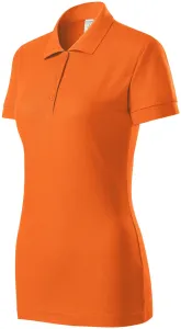 Damen eng anliegendes Poloshirt, orange, S