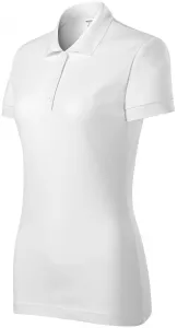 Damen eng anliegendes Poloshirt, weiß, XL