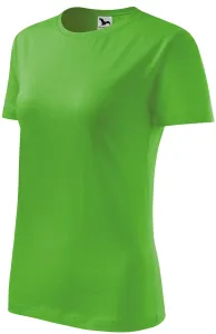 Damen klassisches T-Shirt, Apfelgrün, L