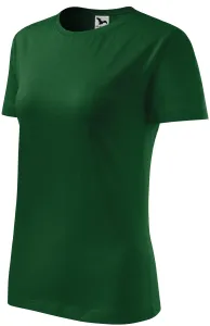 Damen klassisches T-Shirt, Flaschengrün, S