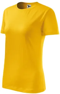 Damen klassisches T-Shirt, gelb, S