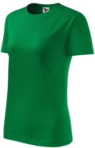 Damen klassisches T-Shirt, Grasgrün, XS