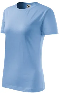 Damen klassisches T-Shirt, Himmelblau, L