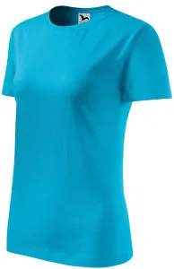 Damen klassisches T-Shirt, türkis, XS #702564