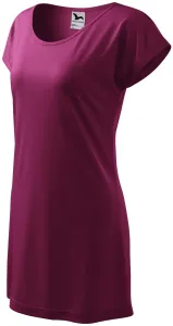 Damen langes T-Shirt/Kleid, fuchsie, M #704565