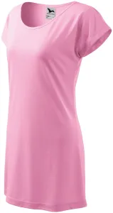 Damen langes T-Shirt/Kleid, rosa, XS