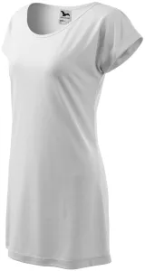 Damen langes T-Shirt/Kleid, weiß, L #704483