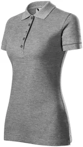 Damen Poloshirt, dunkelgrauer Marmor, 2XL