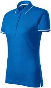 Damen Poloshirt mit kurzen Ärmeln, meerblau, L