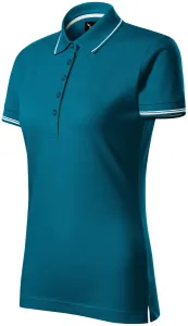Damen Poloshirt mit kurzen Ärmeln, petrol blue, S