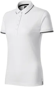 Damen Poloshirt mit kurzen Ärmeln, weiß, S #702009