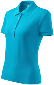 Damen Poloshirt, türkis, S #377396