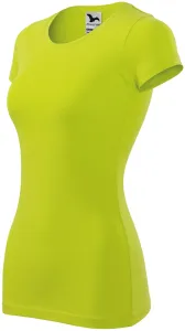 Damen Slim Fit T-Shirt, lindgrün, XS #703298