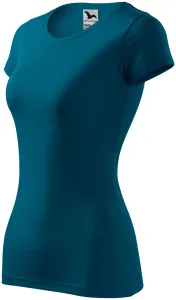 Damen Slim Fit T-Shirt, petrol blue, XL