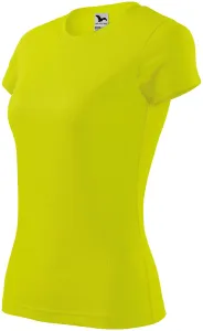 Damen Sport T-Shirt, Neon Gelb, 2XL #376793
