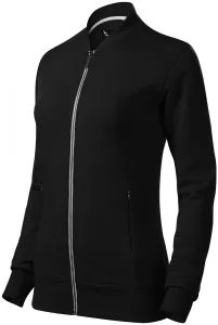 Damen Sweatshirt mit versteckten Taschen, schwarz, 2XL