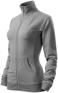 Damen Sweatshirt ohne Kapuze, dunkelgrauer Marmor, 2XL