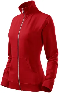 Damen Sweatshirt ohne Kapuze, rot, 2XL