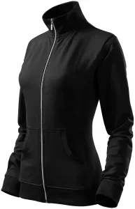 Damen Sweatshirt ohne Kapuze, schwarz, L #707523
