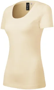 Damen T-Shirt aus Merinowolle, mandel, L