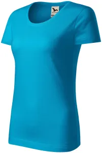 Damen T-Shirt, Bio-Baumwolle, türkis, 2XL