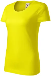 Damen T-Shirt, Bio-Baumwolle, zitronengelb, XL
