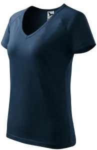 Damen T-Shirt mit Raglanärmel, dunkelblau, XS