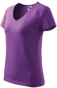 Damen T-Shirt mit Raglanärmel, lila, S #702060