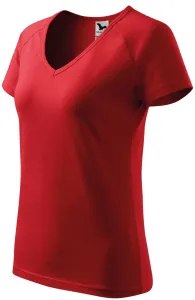 Damen T-Shirt mit Raglanärmel, rot, S