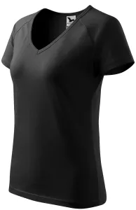 Damen T-Shirt mit Raglanärmel, schwarz, 3XL #373480