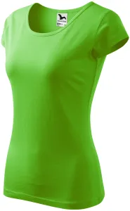 Damen T-Shirt mit sehr kurzen Ärmeln, Apfelgrün, M
