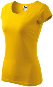 Damen T-Shirt mit sehr kurzen Ärmeln, gelb, S