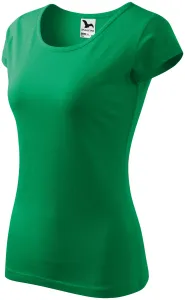 Damen T-Shirt mit sehr kurzen Ärmeln, Grasgrün, 2XL #704069