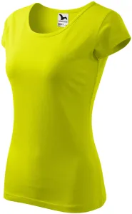 Damen T-Shirt mit sehr kurzen Ärmeln, lindgrün, M #704085