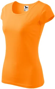 Damen T-Shirt mit sehr kurzen Ärmeln, Mandarine, XS #375174