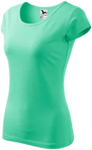 Damen T-Shirt mit sehr kurzen Ärmeln, Minze, XL