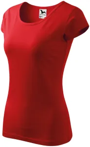 Damen T-Shirt mit sehr kurzen Ärmeln, rot, 3XL