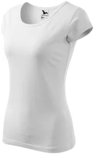 Damen T-Shirt mit sehr kurzen Ärmeln, weiß, 3XL