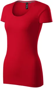 Damen T-Shirt mit Ziernähten, formula red, 2XL