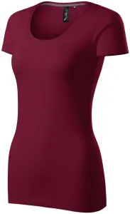 Damen T-Shirt mit Ziernähten, garnet, XL #708617