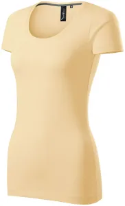 Damen T-Shirt mit Ziernähten, vanille, 2XL