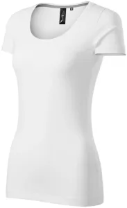 Damen T-Shirt mit Ziernähten, weiß, XL