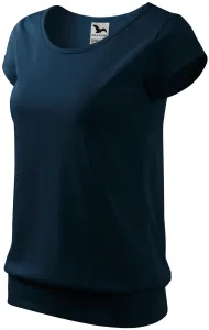 Damen trendy T-Shirt, dunkelblau, 2XL