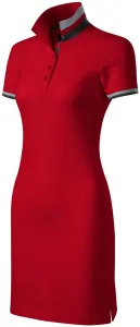 Damenkleid mit Kragen, formula red, 2XL #379250