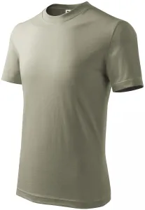Das einfache T-Shirt der Kinder, helles Khaki, 158cm / 12Jahre