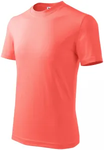 Das einfache T-Shirt der Kinder, koralle, 134cm / 8Jahre