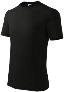 Das einfache T-Shirt der Kinder, schwarz, 122cm / 6Jahre