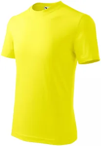 Das einfache T-Shirt der Kinder, zitronengelb, 146cm / 10Jahre
