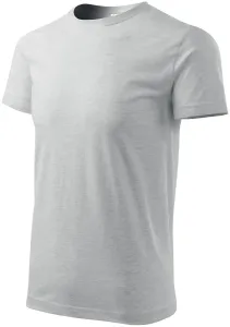 Das einfache T-Shirt der Männer, hellgrauer Marmor, 5XL