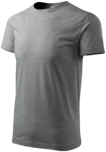 Das einfache T-Shirt der Männer, dunkelgrauer Marmor, 4XL